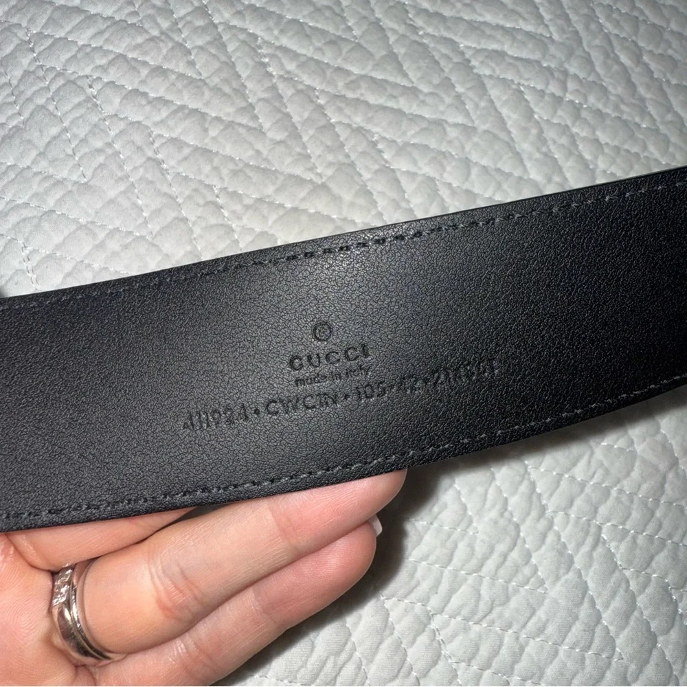Gucci Monogram Belt with Interlocking G Buckle | 100% Authentic Sz 105 - Picture 6 of 6